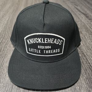 Knuckleheads Little Threads Toddler Black Trucker Hat Small